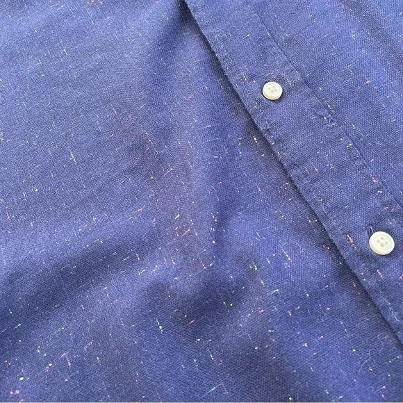 Scotch & Soda Men's Navy Neon Colors Button Down Shirt Size XXL - Picture 5 of 9